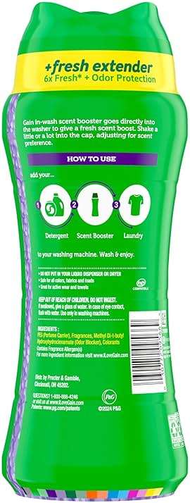 Gain In-Wash Laundry Scent Booster, Moonlight Breeze Scent, 12.2 OZ, Fresh Extender + Odor Protection - Image 10