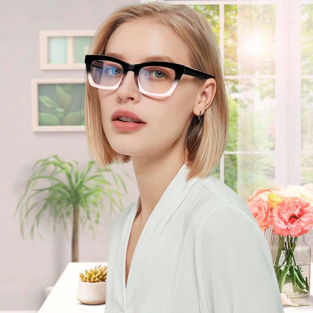 ZOECENT 6 Pack Reading Glasses for Women Blue Light Blocking Computer Square Readers with Spring Hinge (Mix Color, 2.00, x) - Image 7