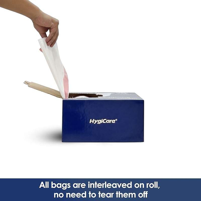 HygiCare 13 Gallon Tall Kichen Trash Bags, Unscented 200 Count Drawstring Garbage Bags, Pre-Separated, Ultra Strong, Leakproof, Sturdy, White - Image 7