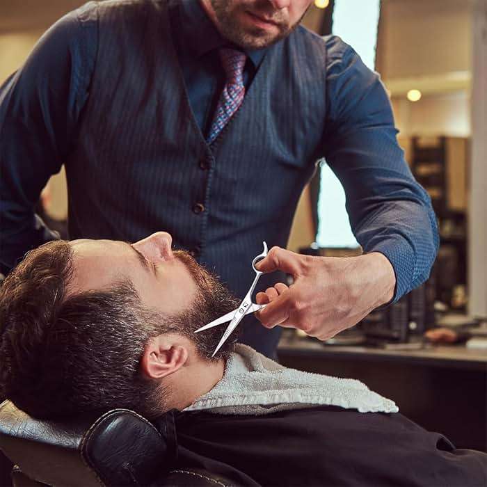 Jimy 6.5" Hair Scissors Professional – Ultra Sharp Razor Edge Stainless-Steel Scissors to Cut Hair – Ergonomic Design Salon Quality Hair Shears for Men, Women & Barbers - Image 2
