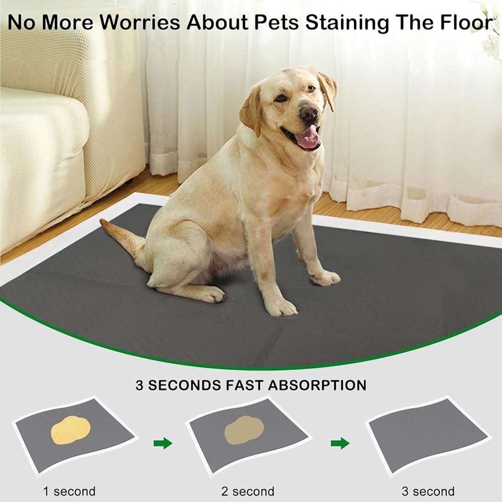 ELEGX Extra Large 31"x47" 30 Odor-Control Super Absorbency Charcoal Pee Pads - Thicken Disposable Potty Pads for Dogs and Cats - Image 5