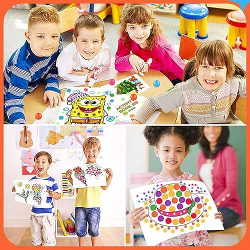 Dot Markers for Toddlers Kids Preschool, Bingo Daubers Washable Art Markers 8 Colors, Toddlers Arts and Crafts Supplies, Kids Painting Drawing Coloring Supplies, Dot Paint Craft Kit Preschool Learning - Image 5