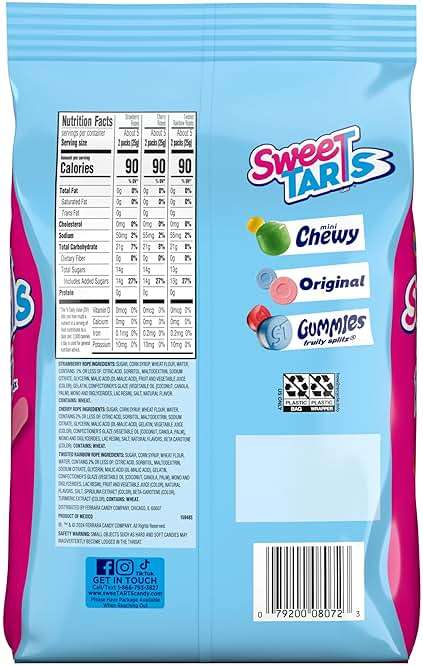 SweeTARTS Ropes Candy, Variety Mix, Cherry Punch, Twisted Rainbow Punch, Tangy Strawberry, Soft and Chewy, 15 oz - Image 7