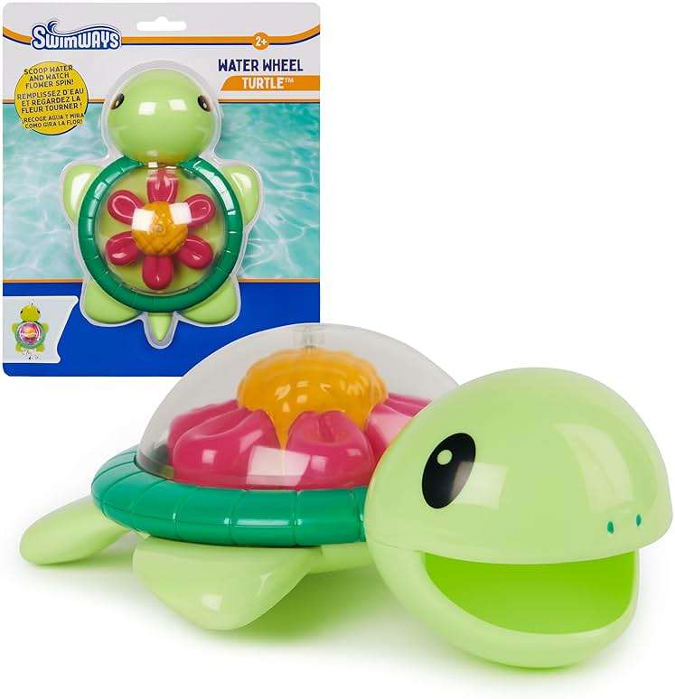 SwimWays Water Wheel Turtle, Kids Pool Accessories & Swimming Pool Toys, Turtle-Themed Water Toys for Kids Ages 2 & Up - Image 1