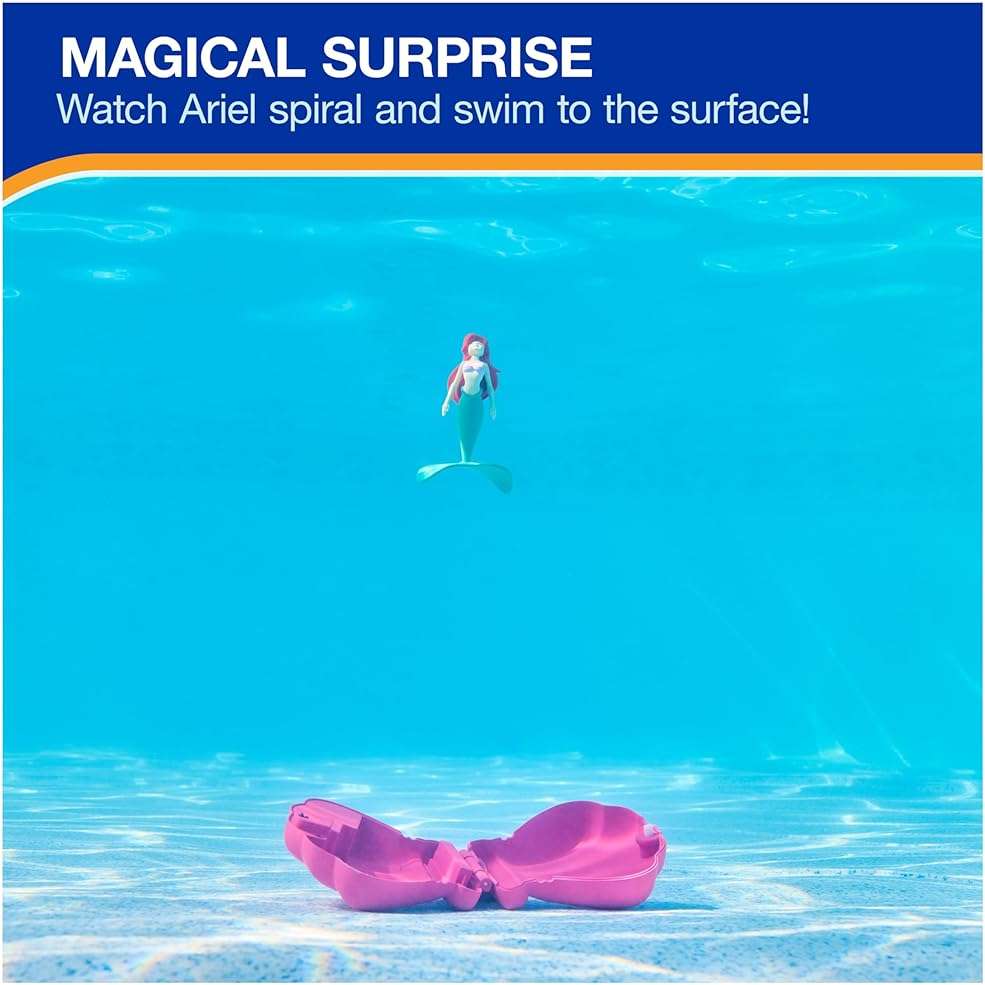 SwimWays The Little Mermaid Ariel Dive N’ Surprise, Swimming Pool Accessories & Kids Pool Toys, Pool Party Supplies, Disney Toys for Kids Ages 5 & Up - Image 3