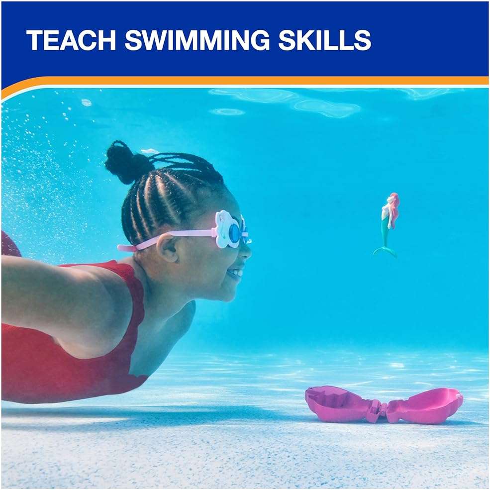 SwimWays The Little Mermaid Ariel Dive N’ Surprise, Swimming Pool Accessories & Kids Pool Toys, Pool Party Supplies, Disney Toys for Kids Ages 5 & Up - Image 5