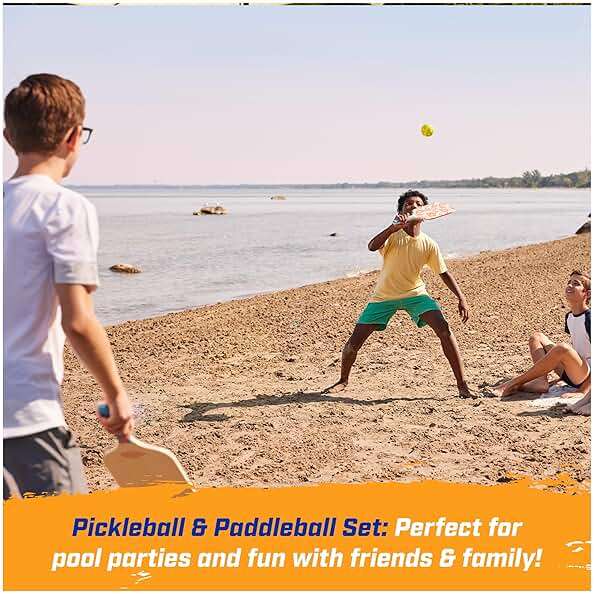 Swimways Hydro Paddle & Pickleball Set, Pickleball Paddles and Balls for Pool, Lake and Beach Games, Outdoor Toys for Kids and Adults Aged 5 & Up - Image 6