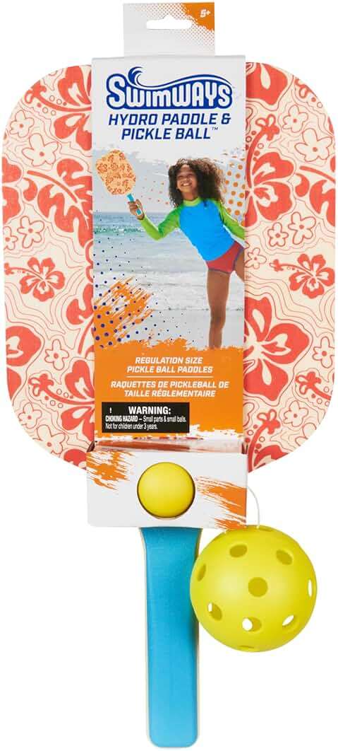 Swimways Hydro Paddle & Pickleball Set, Pickleball Paddles and Balls for Pool, Lake and Beach Games, Outdoor Toys for Kids and Adults Aged 5 & Up - Image 7