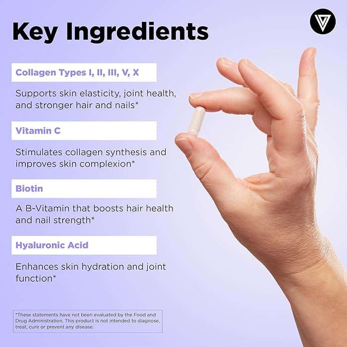 Vital Vitamins Multi Collagen Complex Plus - with Biotin, Hyaluronic Acid, Vitamin C - Type I, II, III, V, X - for Women & Men - Hair, Skin, Nails Beauty Complex - 150 Capsules - Image 5