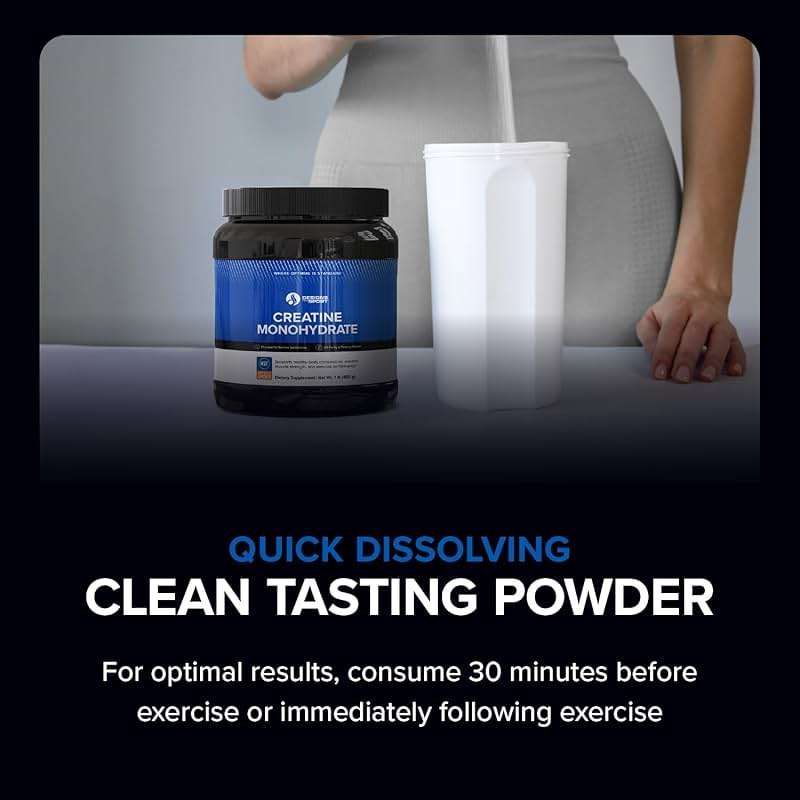 Designs for Sport Micronized Creatine Monohydrate Unflavored Powder - NSF Certified for Sport, 90 Servings, Supports Muscle Recovery, Brain Health, Pre and Post Workout Strength - Image 5