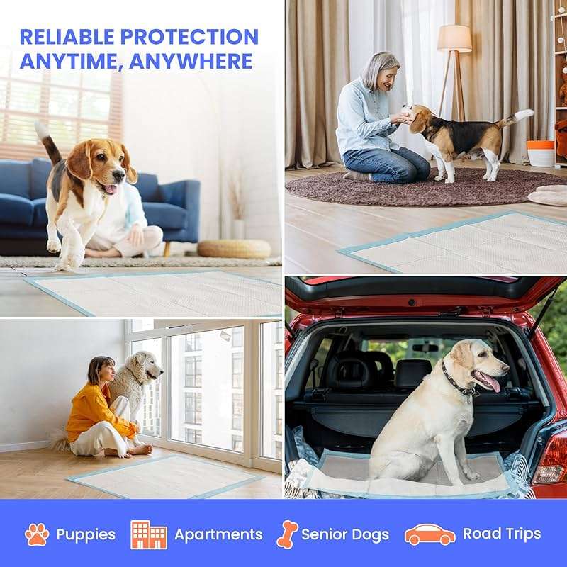 Reli. Leak-Proof Puppy Pads (15 Pack) | Pee Pads for Dogs | 8 Cups Absorbency for Multiple Dog & Pet Potty Training, Extra Large 28x34 - Image 6