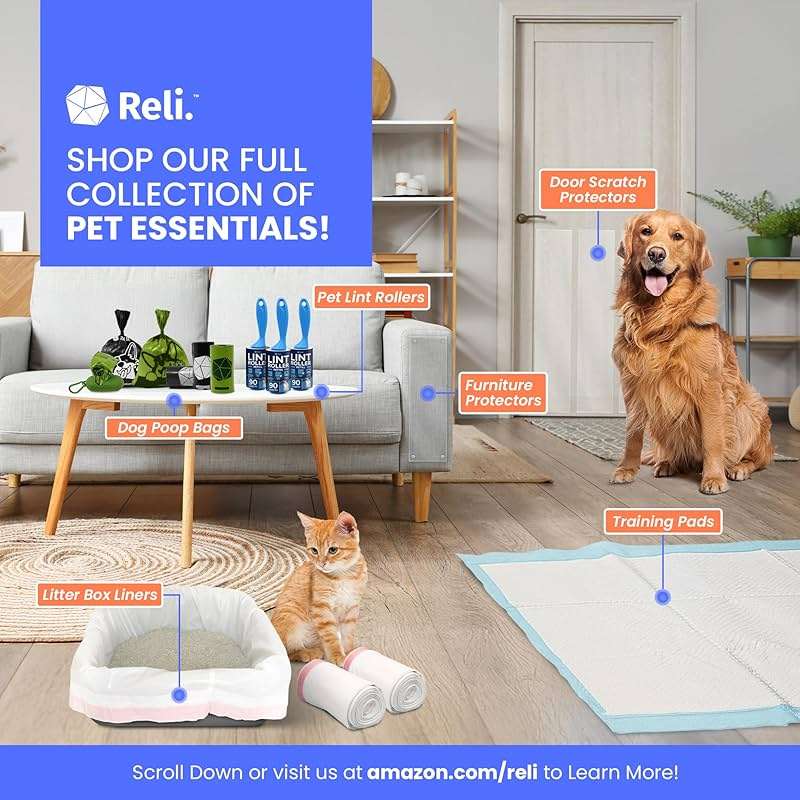 Reli. Leak-Proof Puppy Pads (15 Pack) | Pee Pads for Dogs | 8 Cups Absorbency for Multiple Dog & Pet Potty Training, Extra Large 28x34 - Image 8