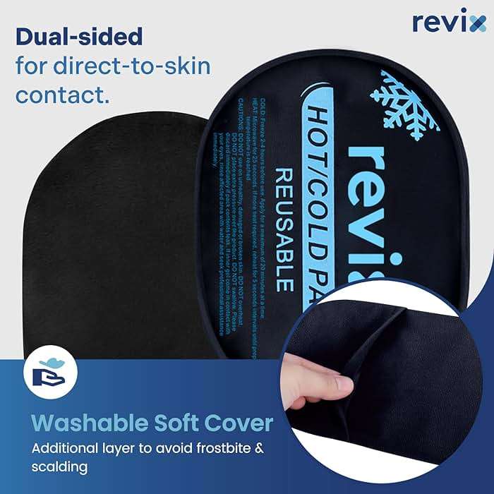 REVIX Ice Packs for Injuries Reusable, 5-Piece Set Hot and Cold Gel Ice Pack for Joints, Muscle, Post-Workout Recovery, Adjustable and Flexible Cooling Pads for Knees, Back, Arms and Neck - Image 3