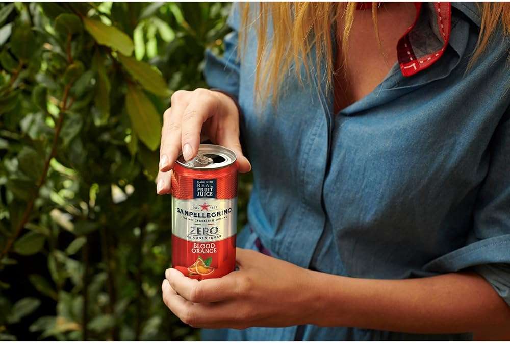 Sanpellegrino Zero Grams Added Sugar Sparkling Orange And Blood Orange Beverage, Italian Sparkling Drink, 24 Pack Of 11.15 Fl Oz Cans, San Pellegrino Italian Sparkling Drinks, Low Calorie Sparkling Fruit Beverages - Image 11