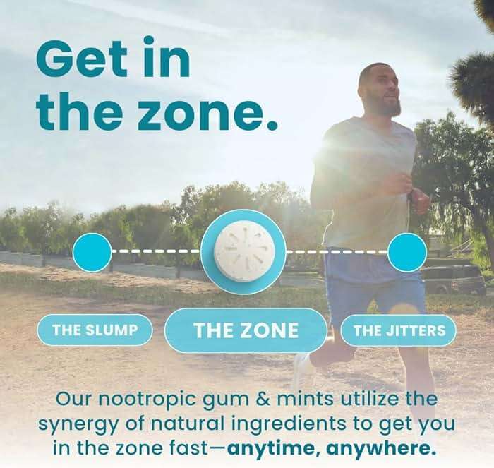 Neuro Energy & Focus Gum - Caffeine Gum with 40mg Natural Caffeine & L-Theanine - Nootropic Energy Supplement with B Vitamins - Sugar Free, Vegan - Peppermint, 90ct - Image 4