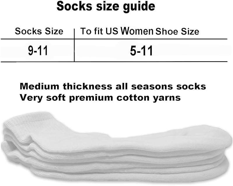 Glory Max 6 Pairs Women Ankle Socks Cotton Solid Color with Cushion for Athletic Running - Image 3