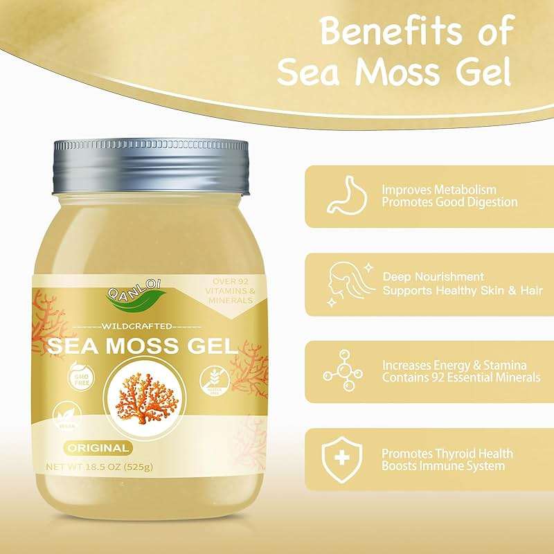 Sea Moss Advanced Superfood-Sea Moss Supplement-Gut Health-18.5OZ Natural Sea Moss Gel(Original) - Image 2