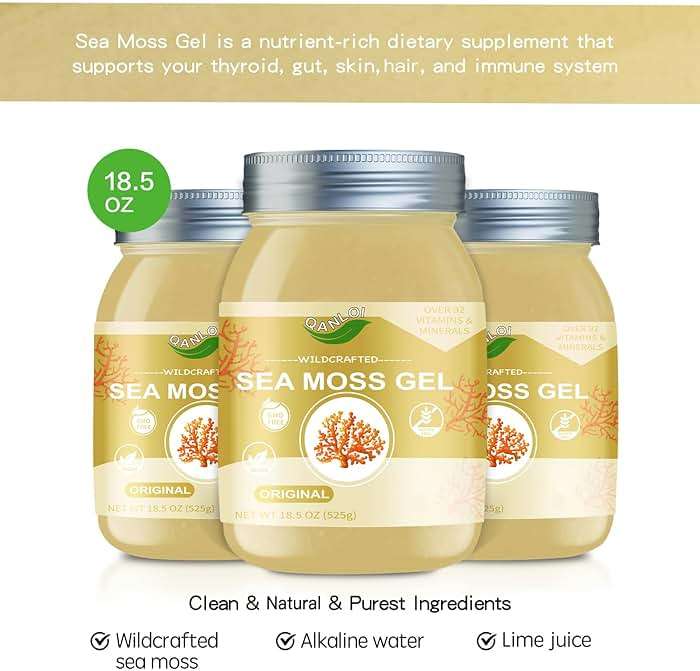 Sea Moss Advanced Superfood-Sea Moss Supplement-Gut Health-18.5OZ Natural Sea Moss Gel(Original) - Image 4