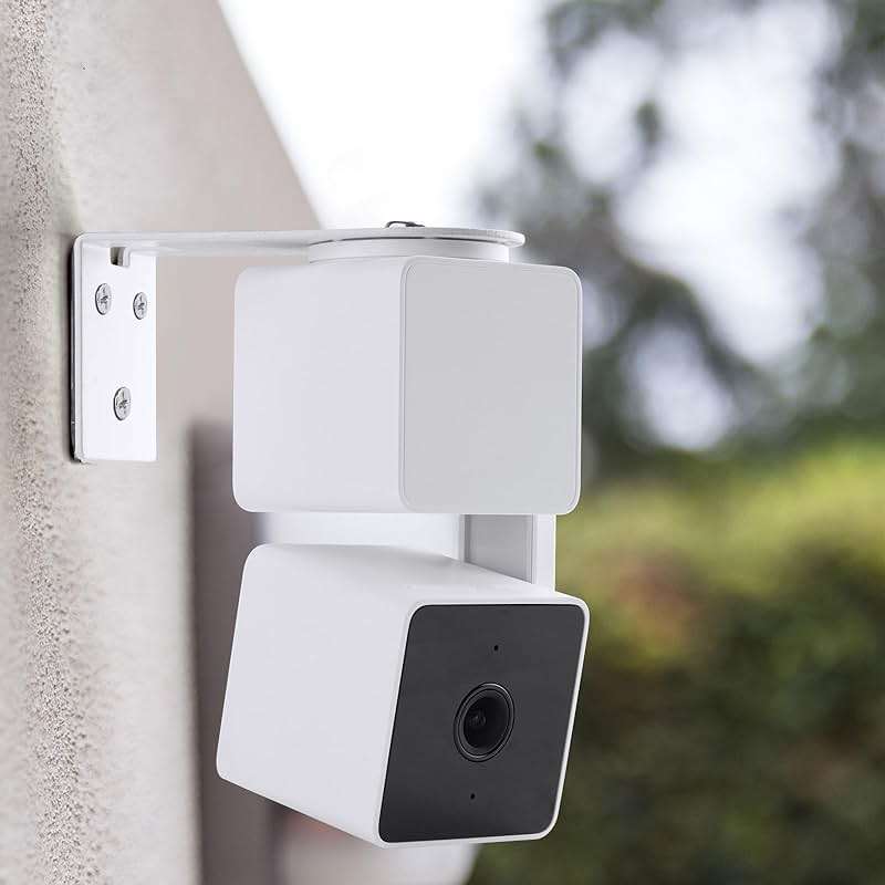 UYODM 2Pack Adhesive Metal Wall Mount Bracket Compatible with Wyze Cam Pan V3/ Wyze Cam V4/V2, VHB Stick On,No Drilling Mounting Bracket for Wyze Get The Best View,Two Ways Installation - Image 7