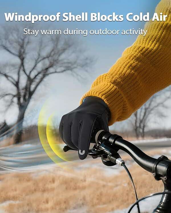 RIGWARL Gloves for Cool&Cold Weather Waterproof, Winter Gloves for Men Women Touch Screen - Image 4