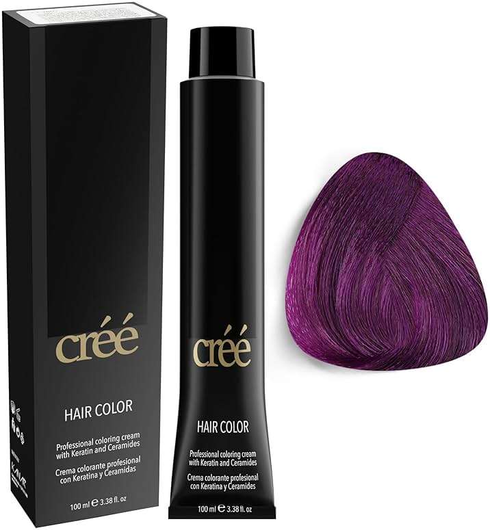 Cree Professional Permanent Hair Color, 100ml - 3.4 fl.oz. (Violet) - Image 1