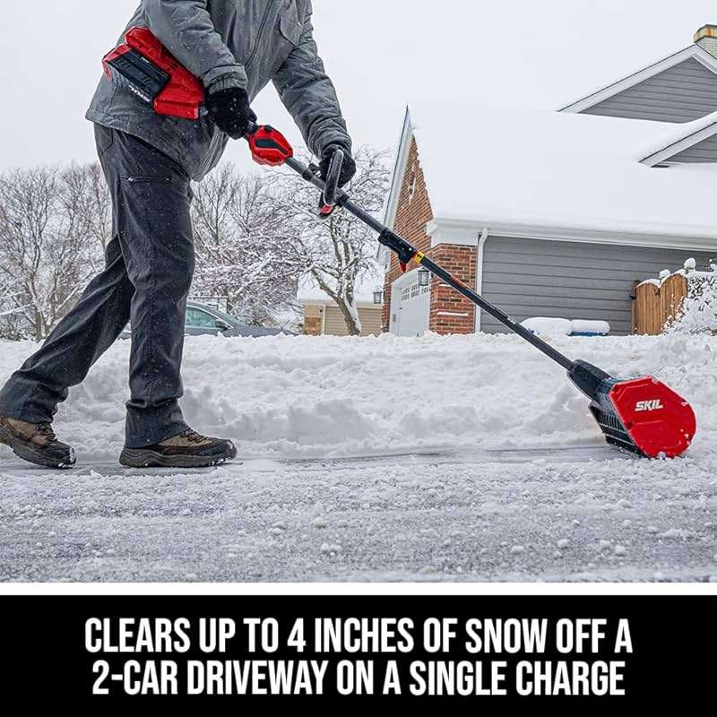 SKIL PWR CORE 40 Brushless 40V Multi-Head System, 12-Inch Snow Shovel Kit, 20'ft Throwing Distance, Includes 4.0Ah Battery and Charger - PSS1200C-10 - Image 4