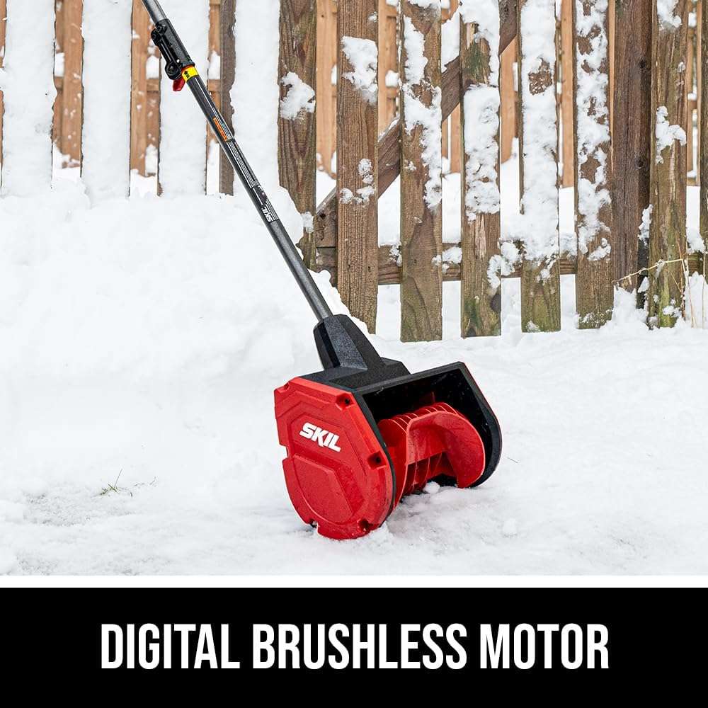 SKIL PWR CORE 40 Brushless 40V Multi-Head System, 12-Inch Snow Shovel Kit, 20'ft Throwing Distance, Includes 4.0Ah Battery and Charger - PSS1200C-10 - Image 6