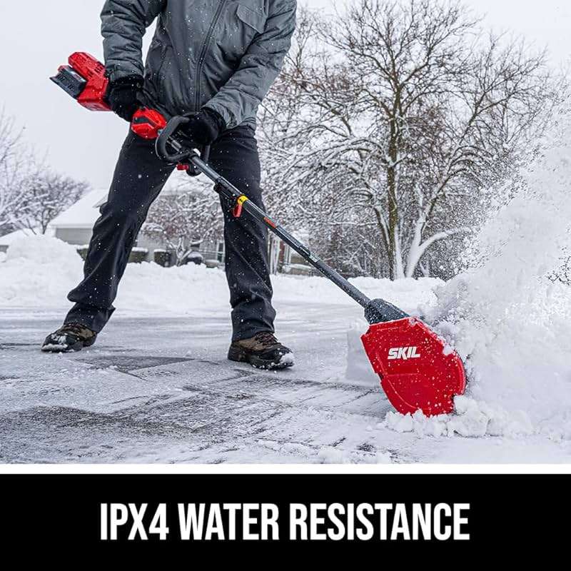 SKIL PWR CORE 40 Brushless 40V Multi-Head System, 12-Inch Snow Shovel Kit, 20'ft Throwing Distance, Includes 4.0Ah Battery and Charger - PSS1200C-10 - Image 8