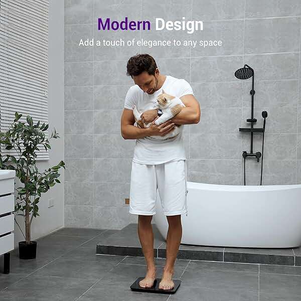 Ovutek Bathroom Scales Digital Weight, Topnotch Quality 450lb Weight Scale, Most Accurate to 0.05lb, Automatic Weighing Scale for Body Weight, Baby, Pet, Larger LED, Sturdy and Durable Base Machine - Image 6