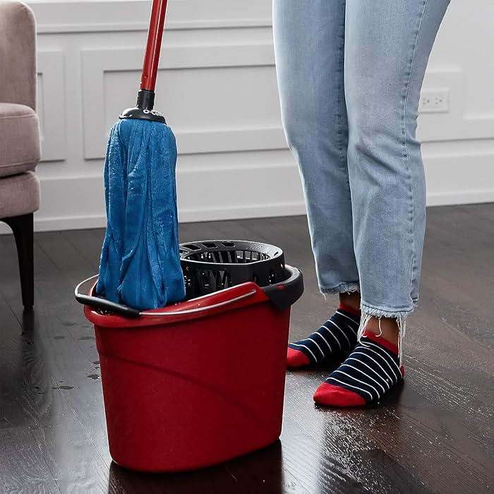 O-Cedar Quickwring Bucket & MF Cloth Mop + 1 Lavender PAC (Variety Pack) - Image 2