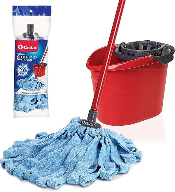 O-Cedar Quickwring Bucket & MF Cloth Mop + 1 Lavender PAC (Variety Pack) - Image 3