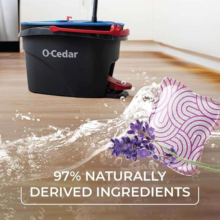 O-Cedar Quickwring Bucket & MF Cloth Mop + 1 Lavender PAC (Variety Pack) - Image 6