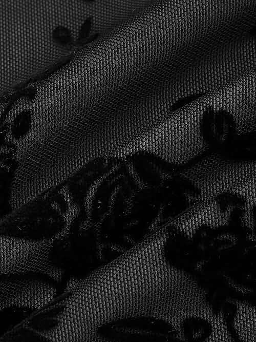 Verdusa Women's Mini Dress Floral Spaghetti Strap Mesh Short Dresses Going Out Sundress Y2k Gothic Clothes - Image 4