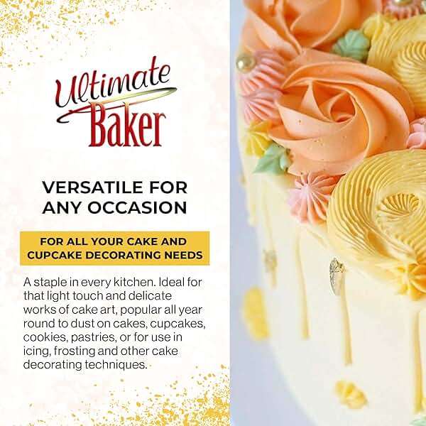 Ultimate Baker Naturally Flavored Banana Powdered Sugar (1x4oz), Flavored and Colored Icing & Frosting Sugar Baking & Dusting Desserts (Banana) - Image 6