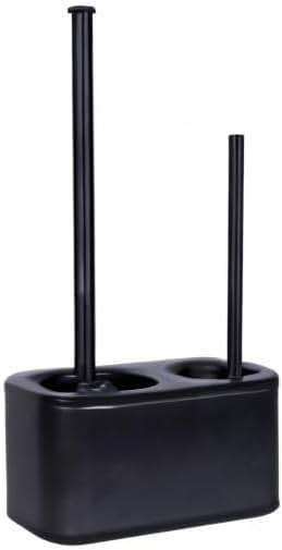 Blue Donuts Toilet Brush and Plunger Set with Holder, Sleek Minimalist Modern Black Bathroom Accessories Toilet Plunger and Toilet Bowl Brush Combo - Image 8