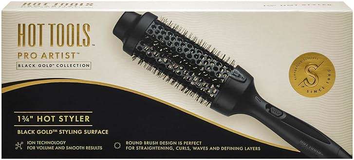 HOT Tools Pro Artist Black Gold Hot Styler, 1 ¾” | Effortlessly straighten, curl and More (Black) - Image 5
