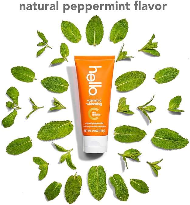 hello Vitamin C Whitening Toothpaste with Fluoride, Whitening SLS Free Toothpaste, Up to 2 Shades Whiter Teeth, No Peroxide, Safe for Everyday Use, Natural Peppermint, 4.0 Oz - Image 3