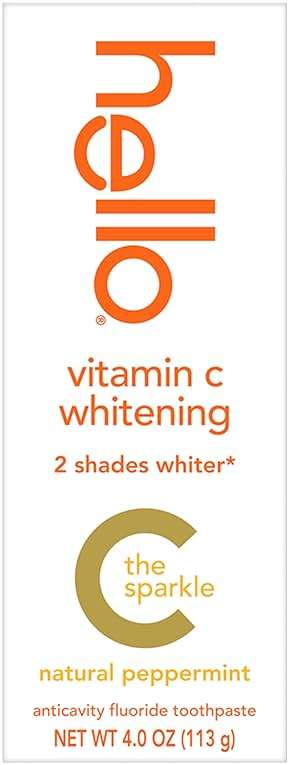 hello Vitamin C Whitening Toothpaste with Fluoride, Whitening SLS Free Toothpaste, Up to 2 Shades Whiter Teeth, No Peroxide, Safe for Everyday Use, Natural Peppermint, 4.0 Oz - Image 9