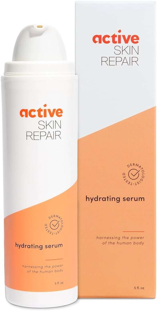 Active Skin Repair Face and Body Hydrating Serum, EWG Certified Hyaluronic Acid for All Skin Types, Dermatologist-Tested Moisturizing Anti-Aging Serum with Ceramides & Niacinamide, 5 fl. oz. - Image 1