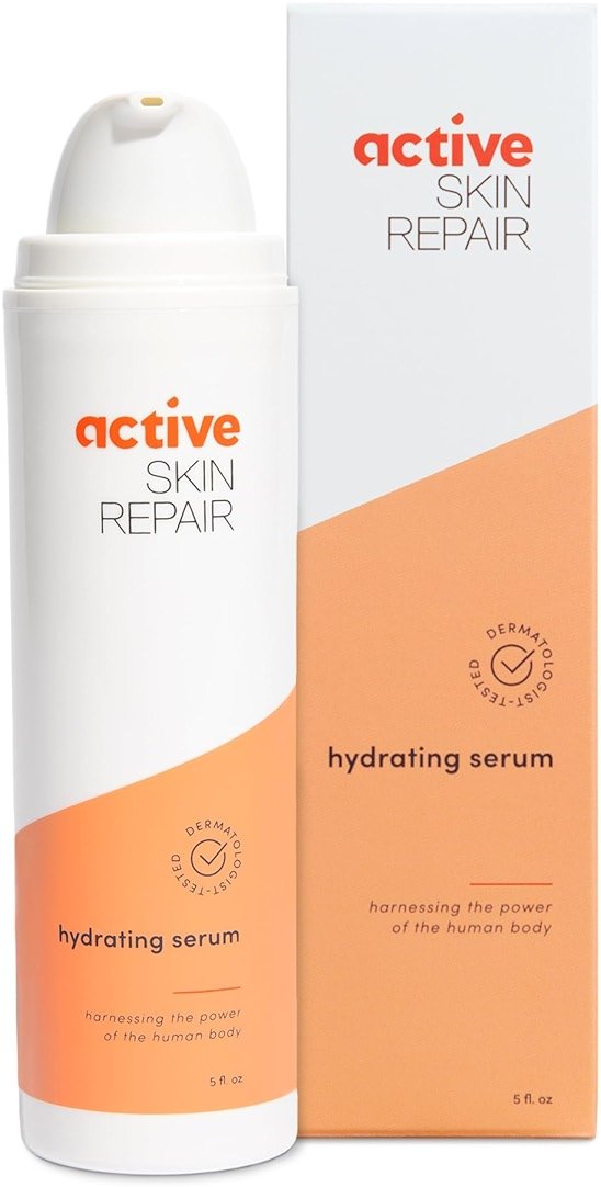 Active Skin Repair Face and Body Hydrating Serum, EWG Certified Hyaluronic Acid for All Skin Types, Dermatologist-Tested Moisturizing Anti-Aging Serum with Ceramides & Niacinamide, 5 fl. oz. - Product Image