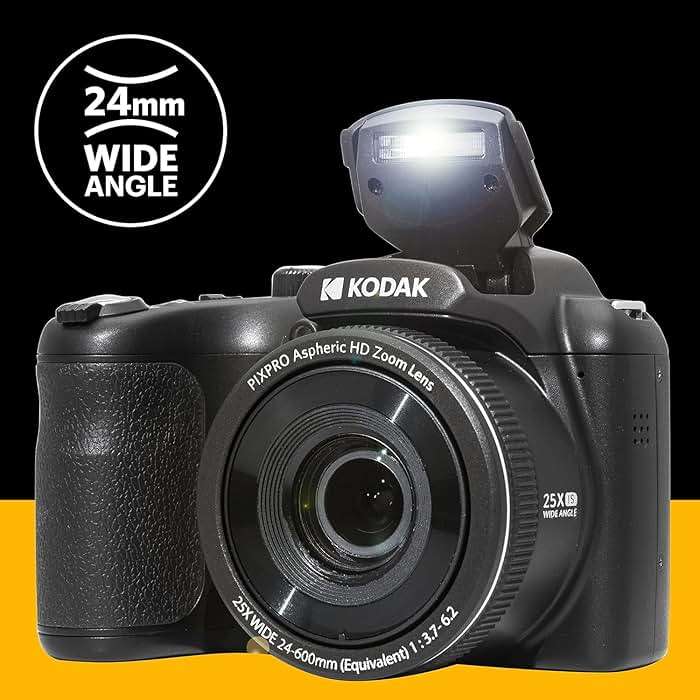Kodak PIXPRO AZ255 Digital Camera (Black) Bundle with 32GB Memory Card (2) + Digital Camera/Video Case (4 Items) - Image 2