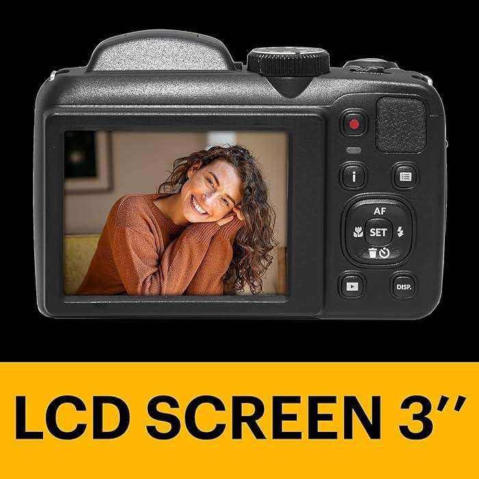 Kodak PIXPRO AZ255 Digital Camera (Black) Bundle with 32GB Memory Card (2) + Digital Camera/Video Case (4 Items) - Image 4