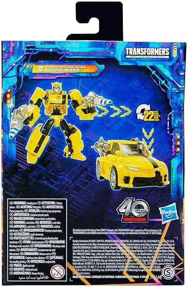 Transformers Legacy United Deluxe Class Animated Universe Bumblebee, 5.5-Inch Converting Action Figure, 8+ - Image 17