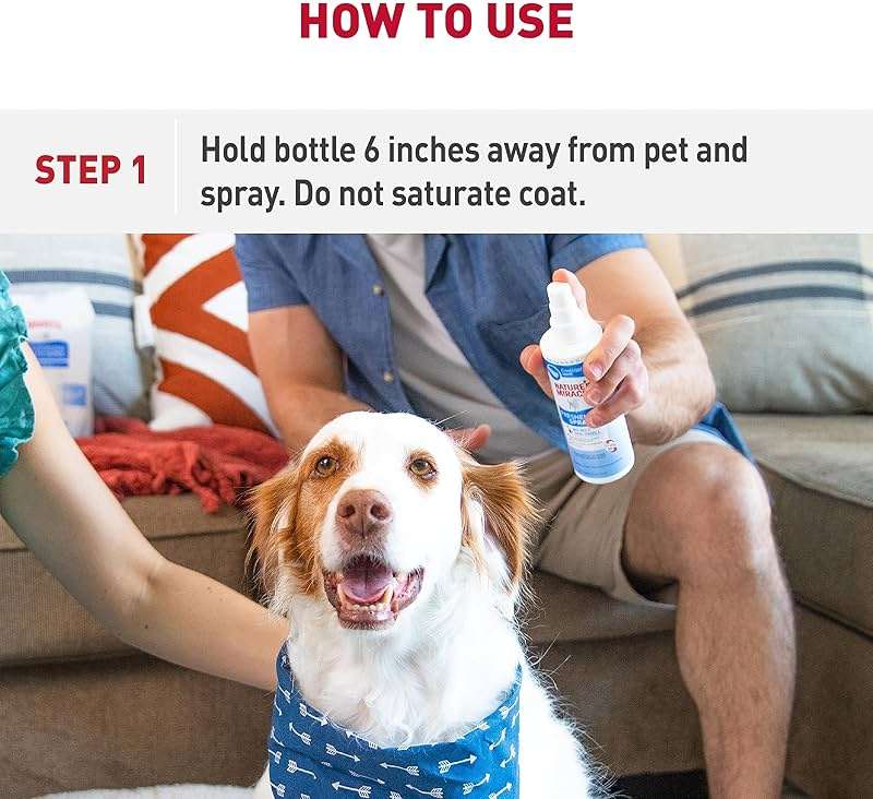 Nature's Miracle Freshening Spray For Dogs Freshens Dog’s Coat Between Baths And Neutralizes Tough Odors With Sunkissed Breeze Scent, 8 Ounces - Image 5