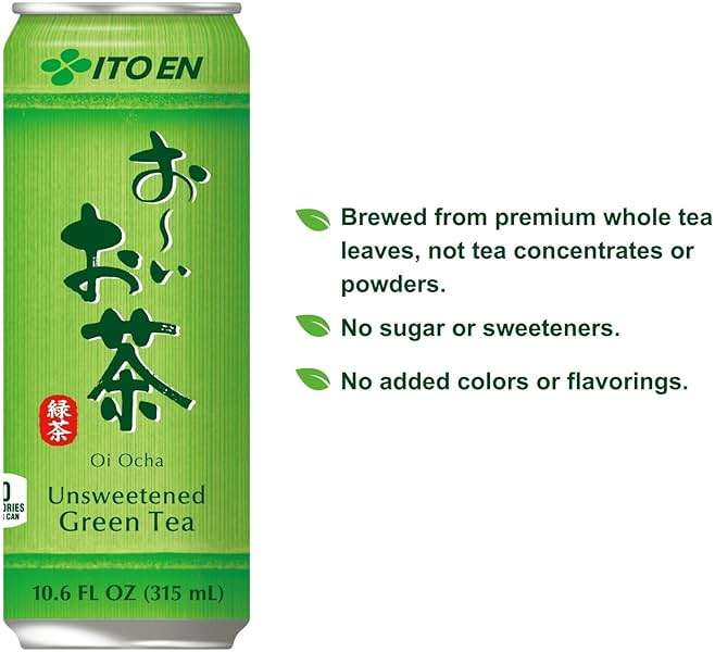 Ito En Oi Ocha Green Tea, Unsweetened, 10.6 Ounce (Pack of 12) - Image 4