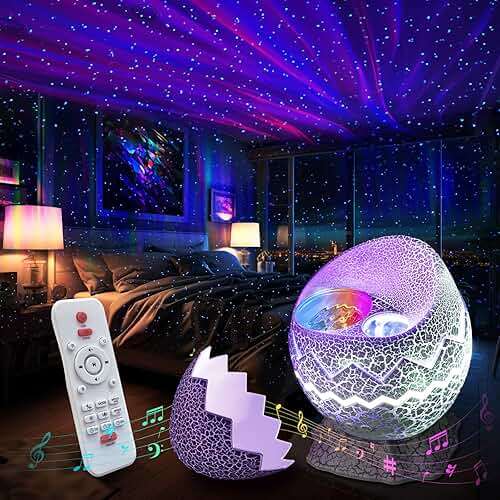 Rossetta Galaxy Projector Star Projector, Aurora Light Projector for Bedroom, Space Projector Night Light with White Noise and Bluetooth Speaker, Christmas, Birthdays Gifts for Kids, Teens, Adults - Image 1