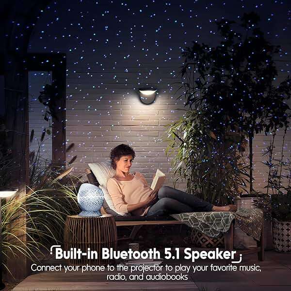 Rossetta Galaxy Projector Star Projector, Aurora Light Projector for Bedroom, Space Projector Night Light with White Noise and Bluetooth Speaker, Christmas, Birthdays Gifts for Kids, Teens, Adults - Image 4