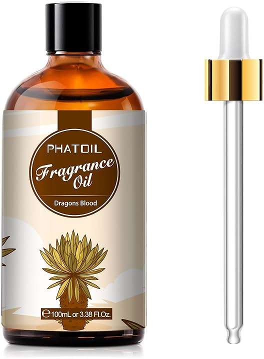 PHATOIL 3.38FL.OZ Dragons Blood Fragrance Oils for Aromatherapy, Essential Oils for Diffusers for Home, Perfect for Diffuser, DIY Candle and Soap Making, DIY Scented Products - 100ml - Image 1