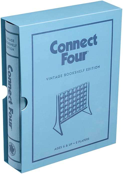WS Game Company Connect Four Vintage Bookshelf Edition - Image 1
