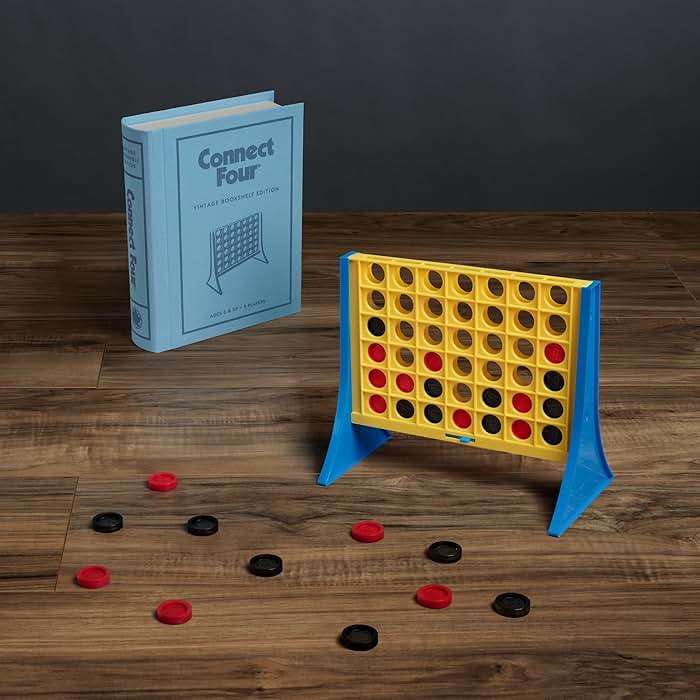 WS Game Company Connect Four Vintage Bookshelf Edition - Image 2